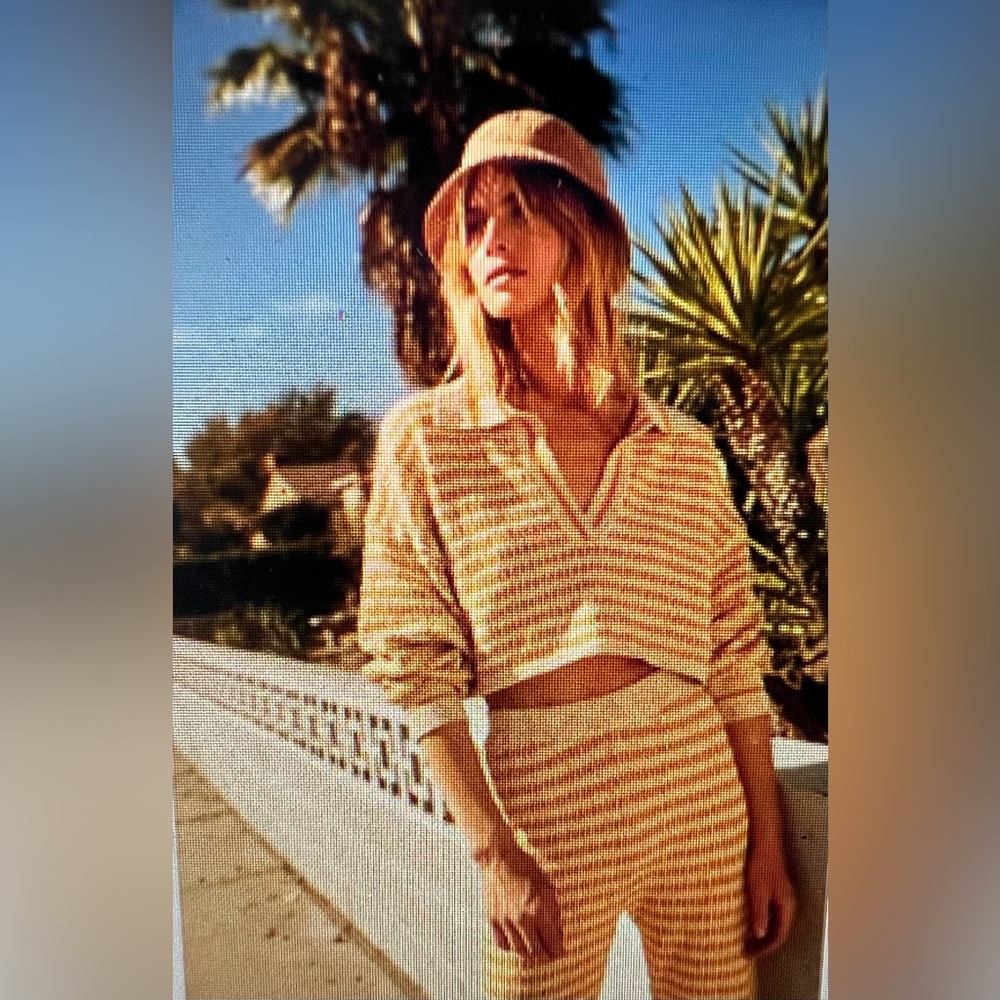 Free People Vacation Vibes Co-Ord Set in Sunshine Combo
